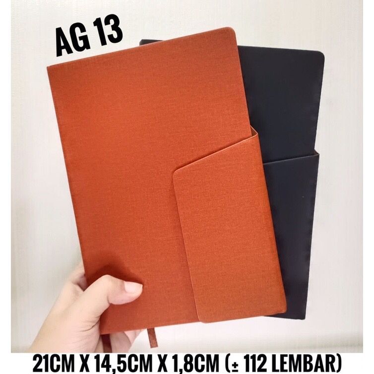 

AG 13 I Buku Agenda Kulit A5 Buku Catatan Cocok Untuk Souvenir Bisa Custome Nama dan Logo Perusahaan