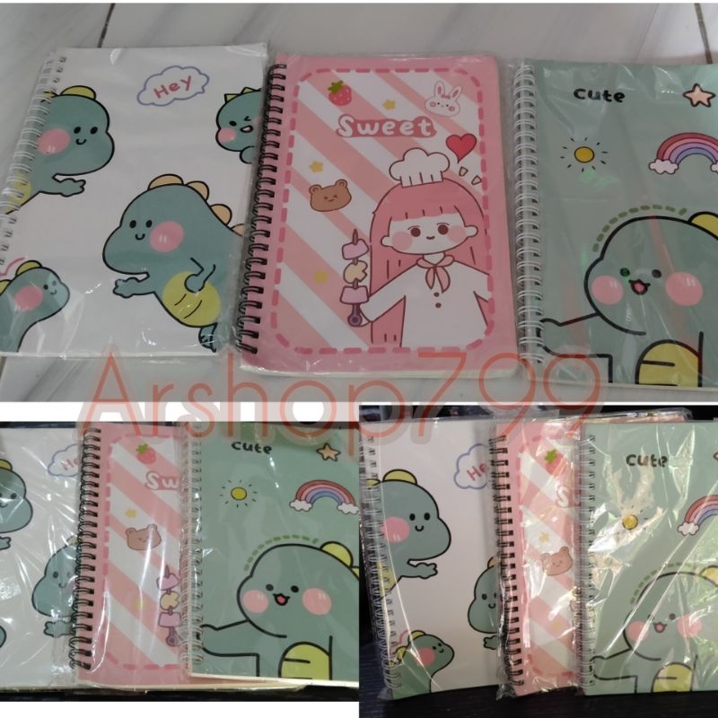 

Buku tulis A5// notebook ring karakter