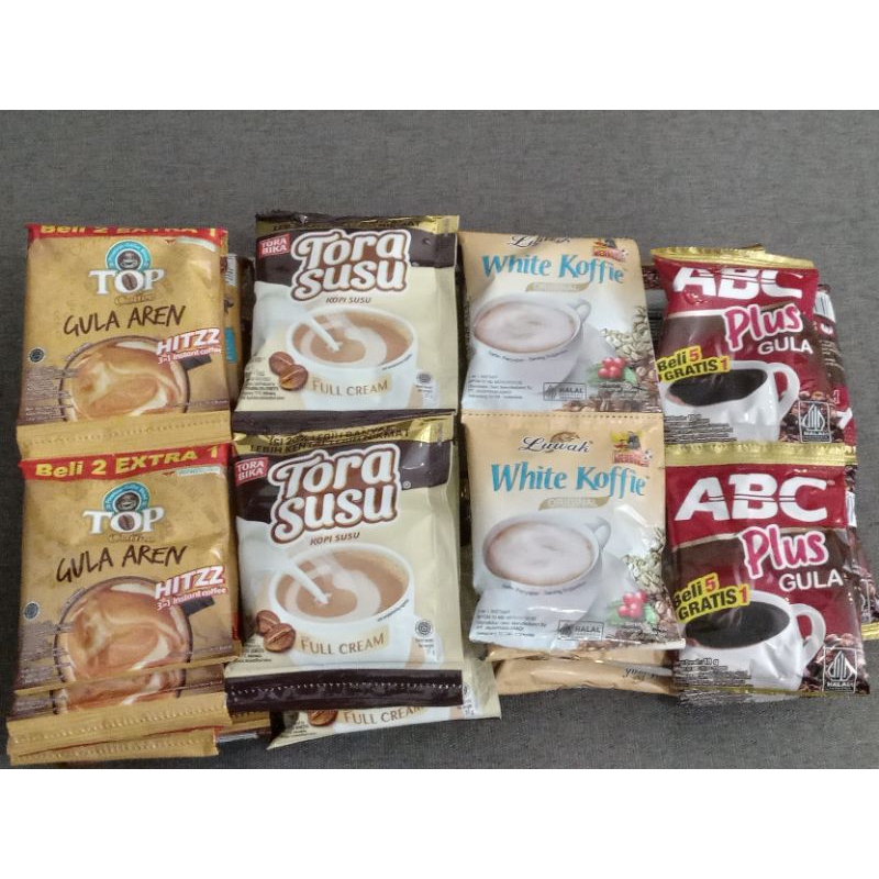

4Renteng KOPI TOP GULA AREN PROMO BENDIT isi 47sachet