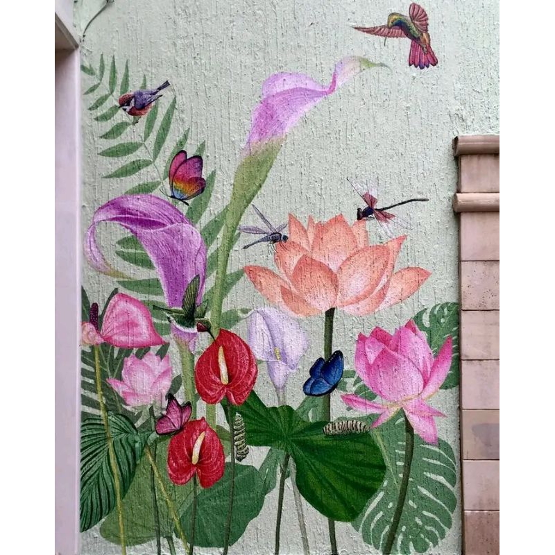 jasa mural lukis mural pemandangan realis 3D lukis dinding lukis tembok cepat rapih bergaransi