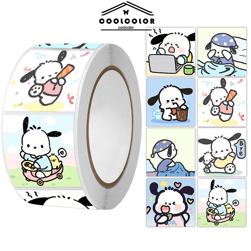 

COD❤️500Pcs/Roll Stiker Sanrio Melody Kuromi Motif Kartun Lucu Stiker Bahan DIY Stiker Happy Birthday DIY Dekorasi Untuk Anak Perempuan- cl