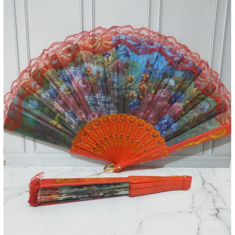 KIPAS LIPAT SPANYOL / KIPAS SPANYOL RENDA HITAM / KIPAS TANGAN MEWAH SOUVENIR PERNIKAHAN