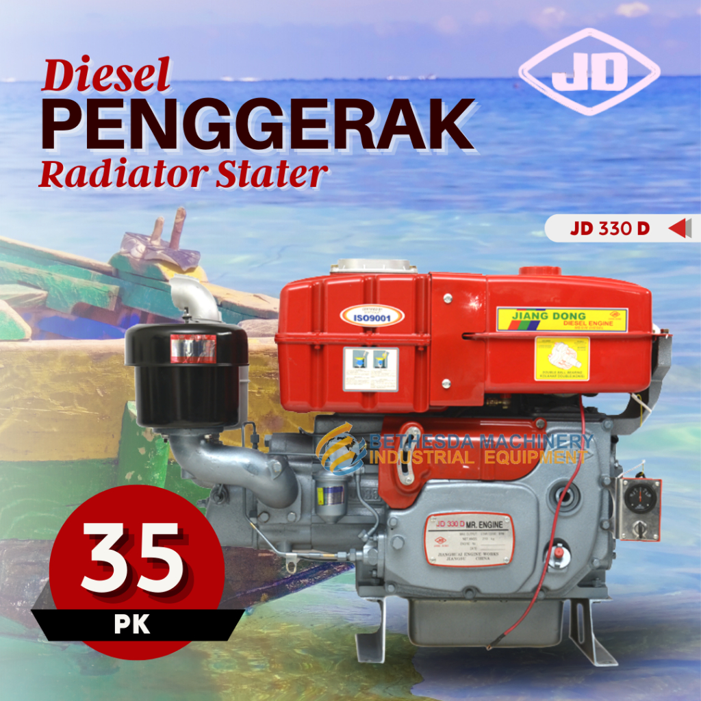 Diesel Electric Starter 35 Hp JD 330 D - JiangDong mesin stater 35 PK