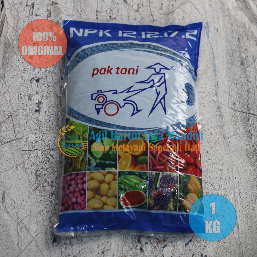 PUPUK PAK TANI NPK 12 12 17 2 ISI 1 KG KEMASAN PABRIK