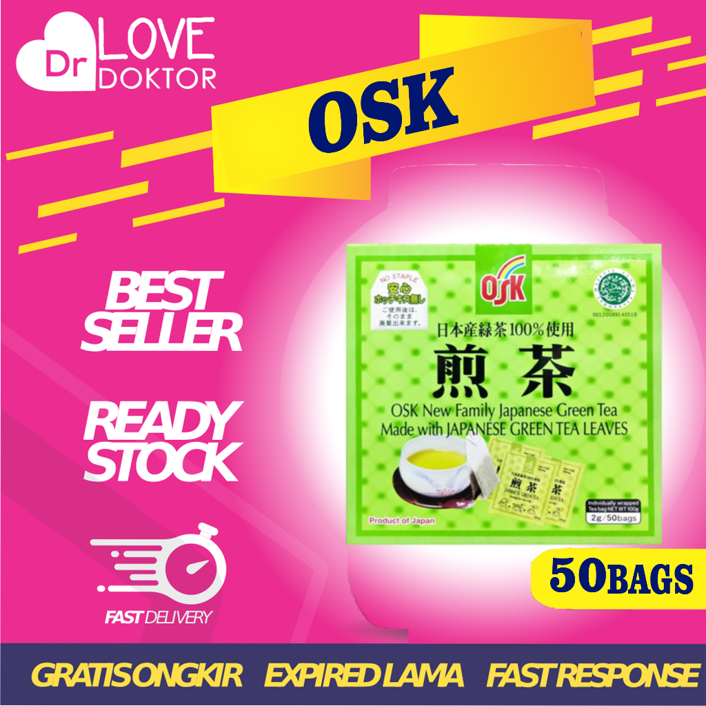 

OSK JAPANESE GREEN TEA ORIGINAL TEH HIJAU MENURUNKAN BERAT BADAN DAN MININGKATKAN METABOLISME 1 BOX ISI 50 BAGS