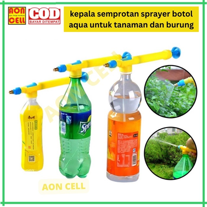 Kepala Pompa Semprotan Tanaman Sprayer Penyemprot Air Burung Jet Spray Botol Aqua Sprite Fanta