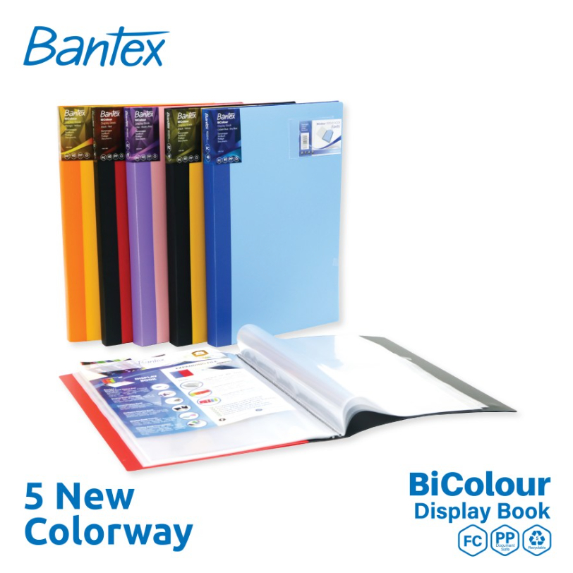

Display Book Bantex Folio Bicolour Series 3183 20 Lembar