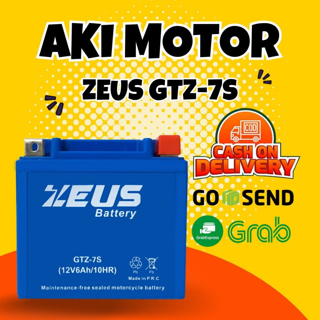 Aki Motor Honda Genio ISS Zeus GTZ7S High Spec Accu Kering Aki Gel MF
