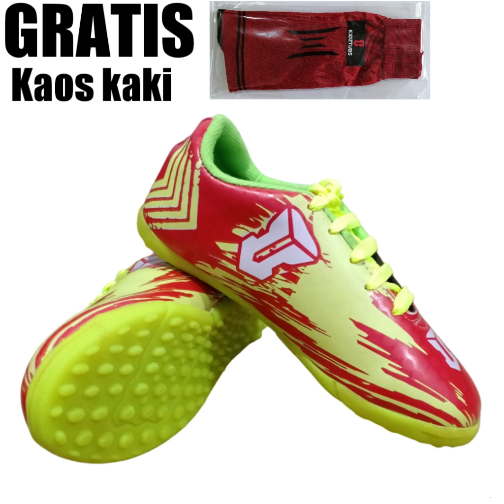 Sepatu Futsal Anak Laki Laki Perempuan Umur 2-10 Tahun PAUD Tk SD SMP 1 2 3 4 5 6 7 8 9 0 Tahun-KIDZ
