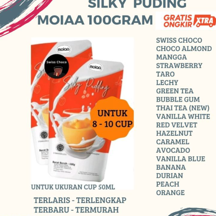 

Bayar Di Tempat MOIAA PUDDING SILKY PUDING 100 GRAM | JELLY AGAR BUBUK PUDING INSTAN HALAL Seller