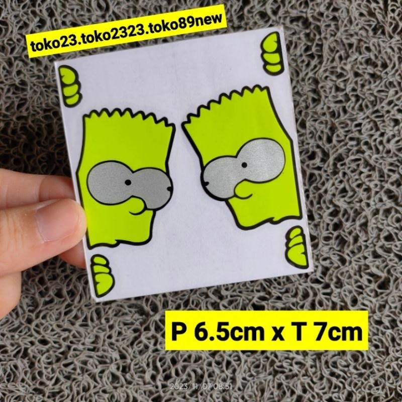 stiker kartun lucu Simpsons stiker motor
