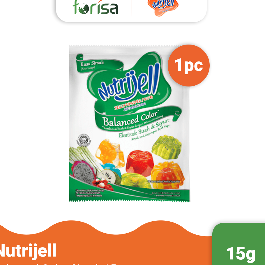 

Best Terlaris Nutrijell Balanced Color Rasa Sirsak 15 gr