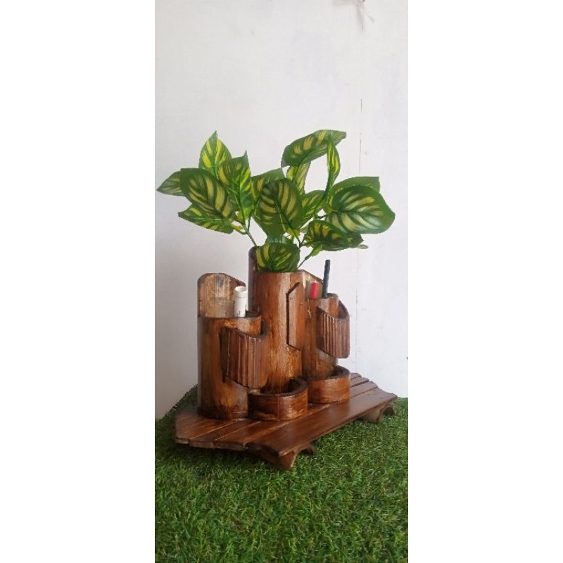 

kerajinan bambu tempat pensil pas bunga kode C03