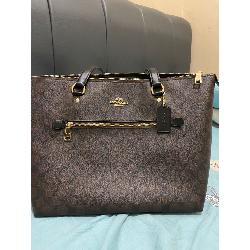 Coach Gallery Tote Sign Brown Bag