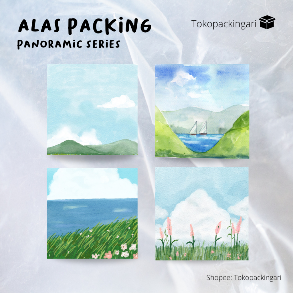 

Alas Packing Edisi Panoramic 2 | Paper Aksesoris | FREE PLASTIK | Kertas Dudukan | Cute Paper | Alas Packaging