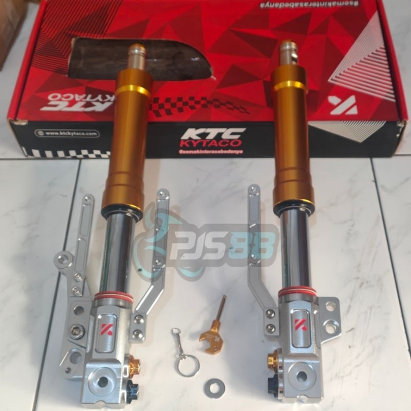Ktc Kytaco Shock Depan Up Side Down Kytaco Aerox 155 new Aerox 155 old / Shock Usd Ktc Kytaco Aerox 