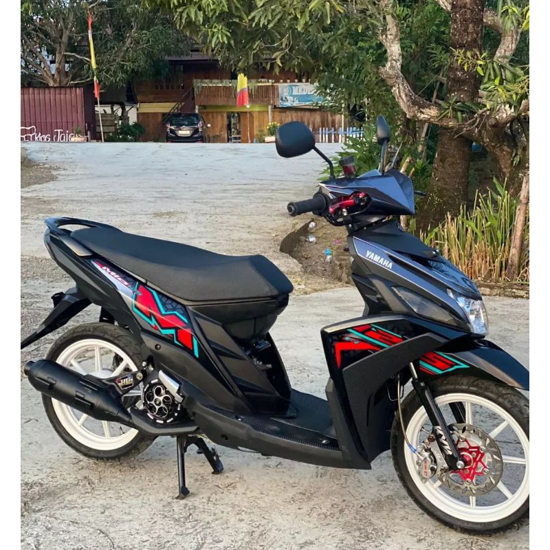 Striping Lis Sticker Standar ORI Yamaha Mio M3 2023 Hitam Striping Mio M3 Sticker Mio M3 Decal Mio M