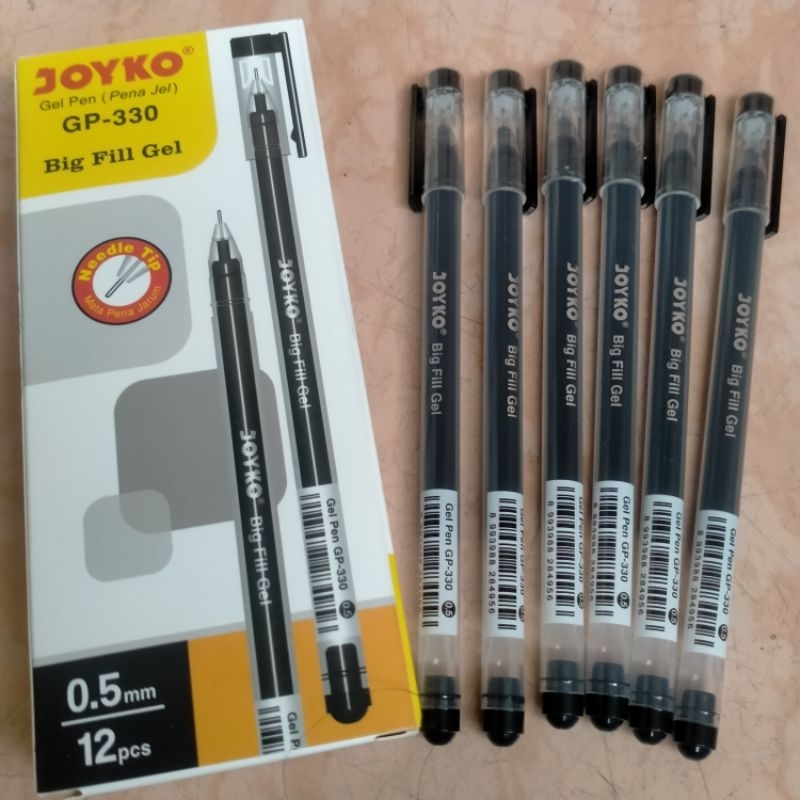 

1 Pack Big Fill Gel JOYKO GP-330 Pena Jel Pulpen 12pcs Grosir