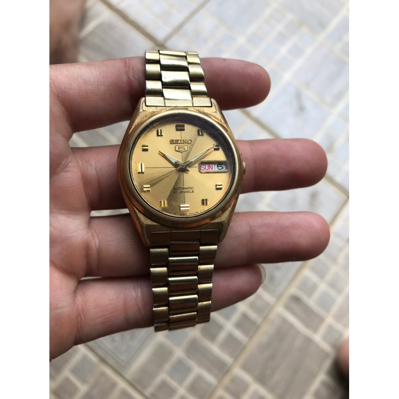 JAM TANGAN SEIKO 7s26-0070 KUNING ORIGINAL