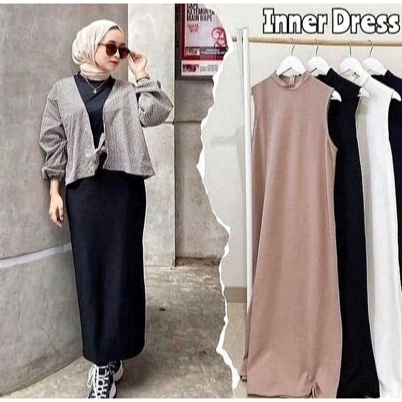 INNER DRESS JERSEY / INNER TANPA LENGAN PREMIUM