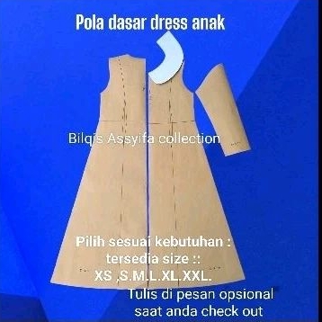 POLA DASAR GAMIS ANAK