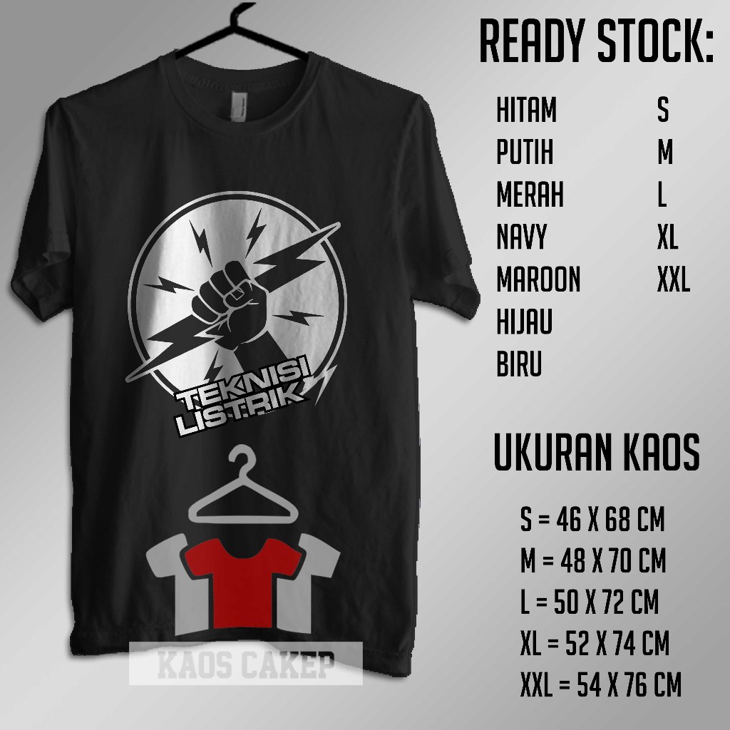 Kaos PROPESI TEKNISI LISTRIK ENGINEERING Baju Distro