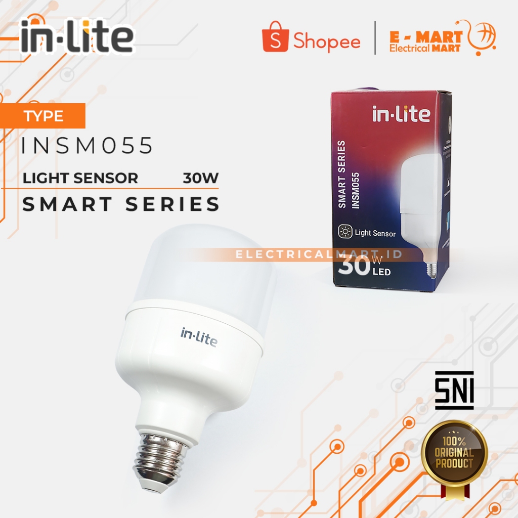 InLite LED Capsule SENSOR Cahaya 30 Watt Lampu 30Watt in-Lite INSM055