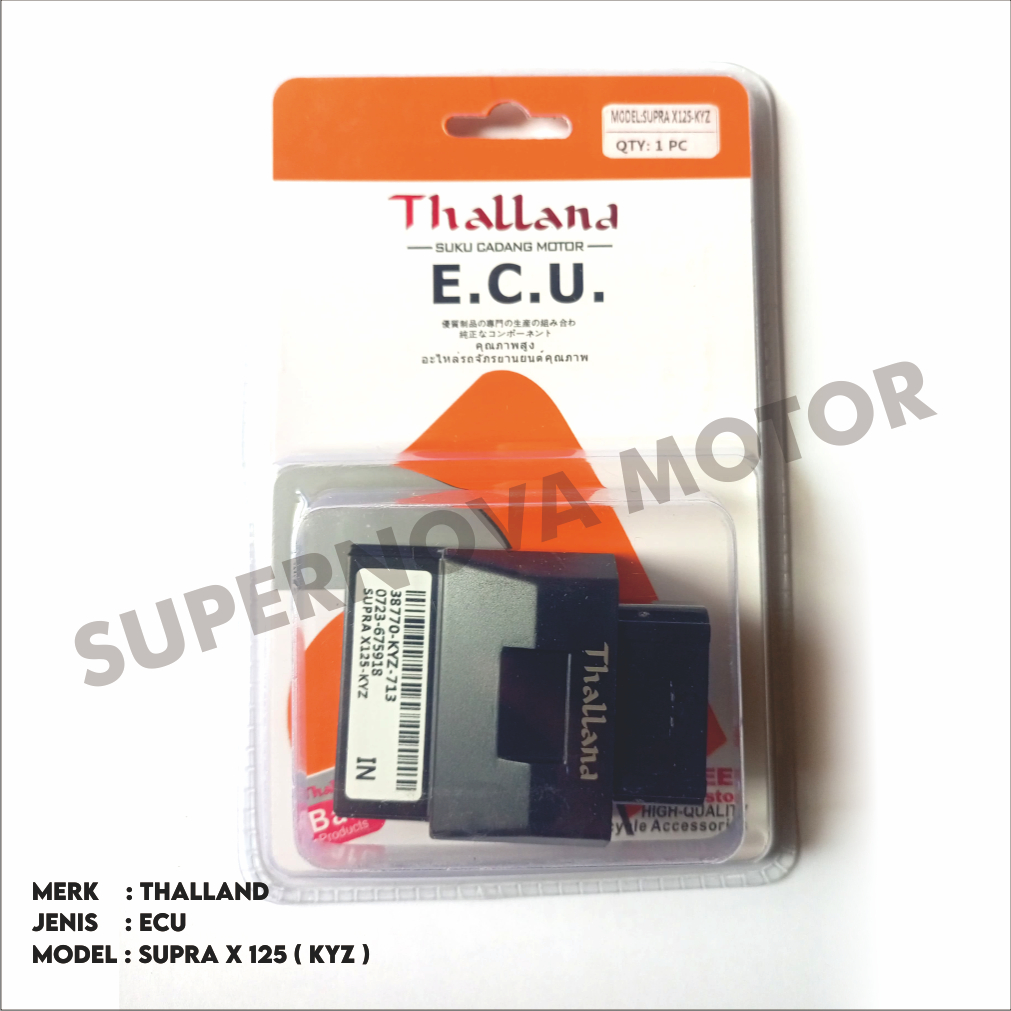 ECU CDI MOTOR HONDA SUPRA X 125 KODE KYZ MERK THALLAND KODE 38770-KYZ-713