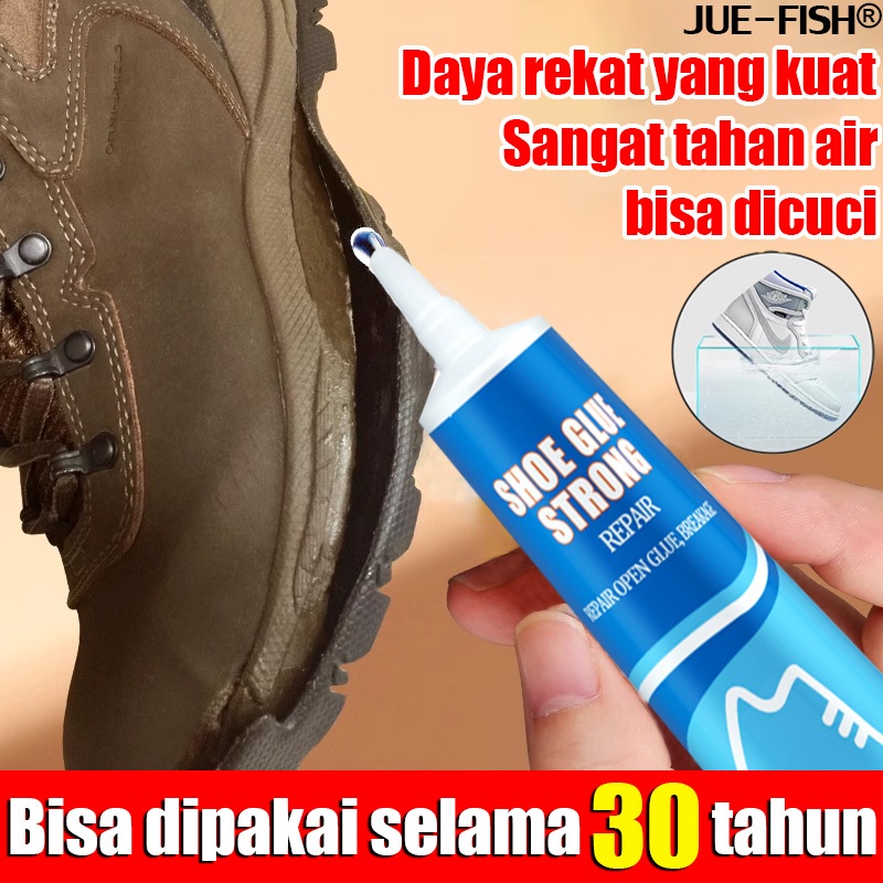 30tahun tanpa degumming Jue-Fish Lem sepatu Shoe glue 50 ml Adhesi kuat Daya rekat yang kuat Lem tah
