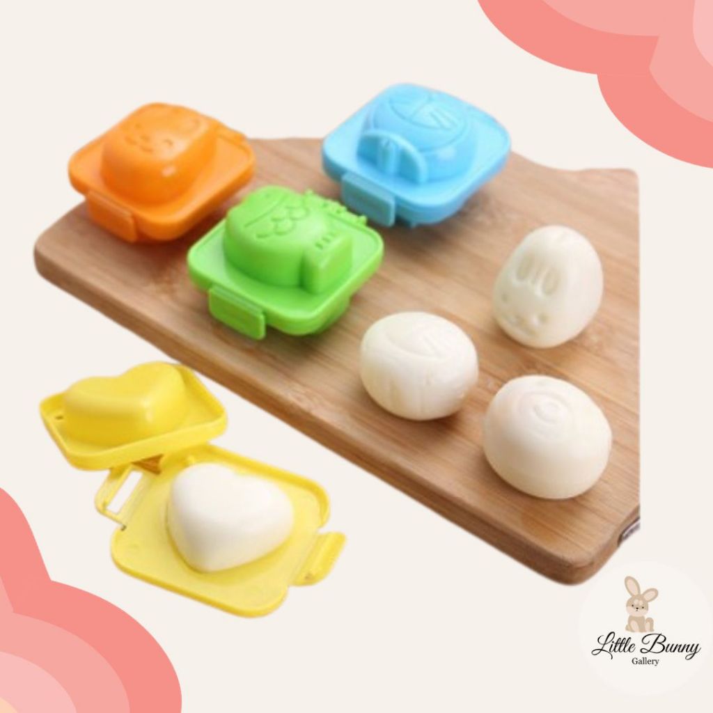 Cetakan Telur Rebus Nasi Bento Karakter Lucu Bekal Bento Anak BPA Free | Cetakan Telur Nasi Kue Telo
