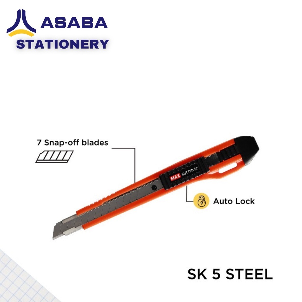 

Asaba Stationery - Cutter/Pisau/Pemotong Max S2