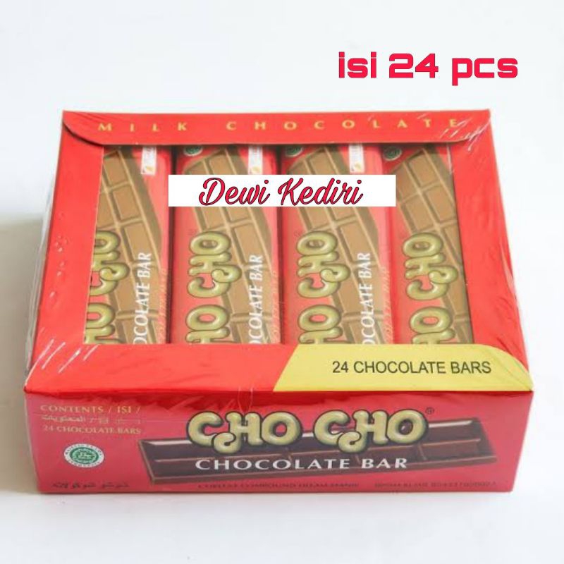 

Cokelat Cho Cho 1box isi 24pcs / cokelat manis murah / cokelat jadul / cokelat batang / snack cokelat / jajan cokelat bar