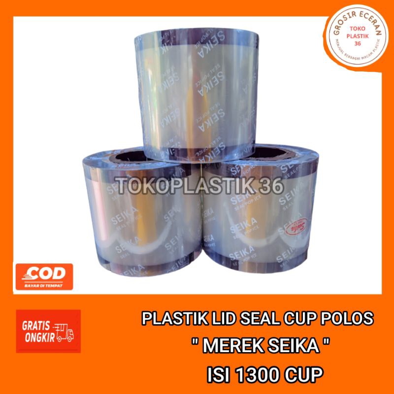 Plastik Lid Seal Cup Motif Seika 1300cup | Sealer Cup Tutup Gelas Pop Ice Merk SEIKA