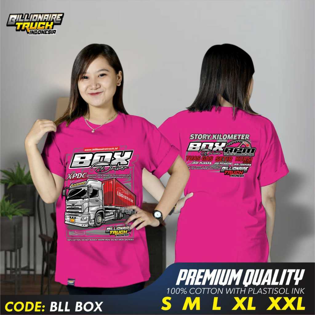 Kaos truck box kaos truck terbaru bahan katun combed All Size Billionaire Truck Indonesia