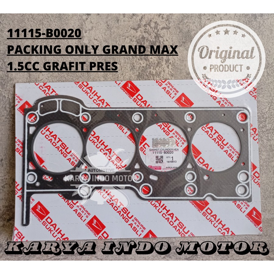 PACKING CYLINDER HEAD PAKING SILINDER ONLY GRAND MAX LUXIO 1.5 1500CC 11115-B0020