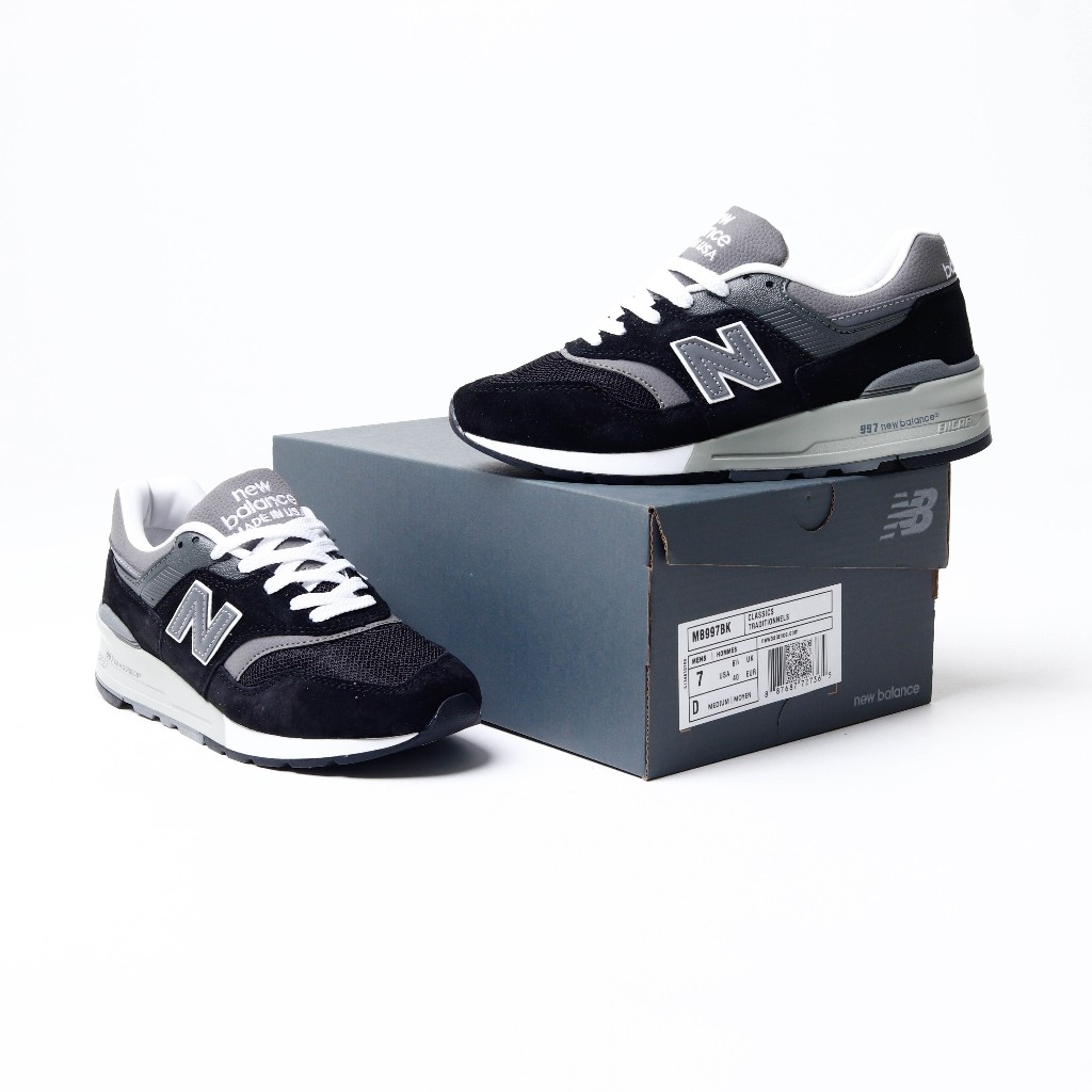 (VLTAVN) Sepatu New Balance M997BK Black Grey - NB 997