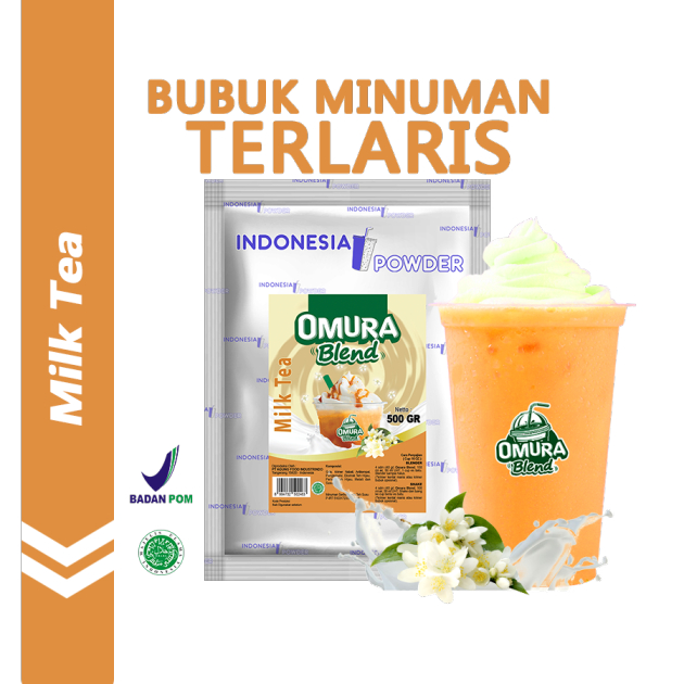 

OMURA Blend Bubuk Minuman Premium Rasa Milk Tea / Milktea Powder Drink 500 Gr Omura Powder