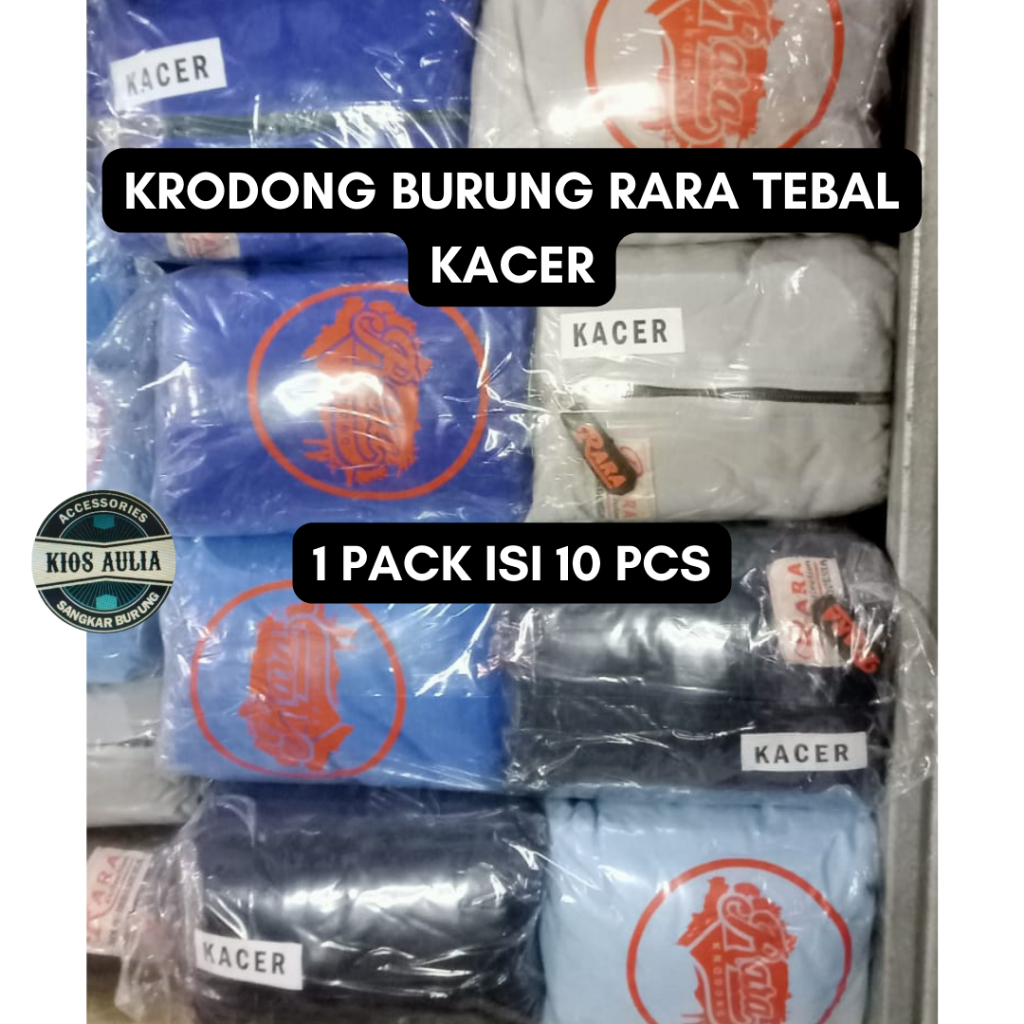 KRODONG RARA TEBAL KACER & PENTET 1 PAK ISI 10PCS KERODONG SANGKAR KANDANG BURUNG KAOS