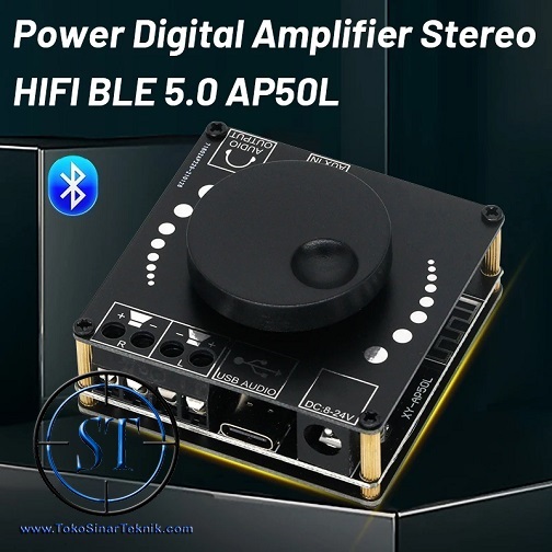 Sinilink Audio Amplifier Board HiFi Stereo Modul Bluetooth 5.0 IC APD3016D 10W/15W/20W 2x50W Penguat