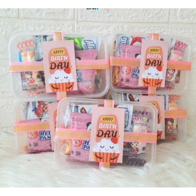 

Paket Snack Ulang Tahun Anak / Hampers Anak / Souvenir Ulang tahun / FREE Requess Nama Foto
