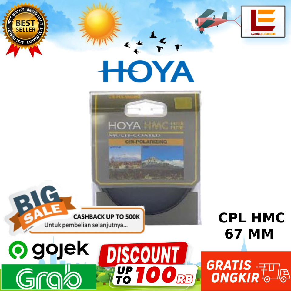 Filter Hoya CPL HMC 67mm Filter Lensa Filter CPL 67mm