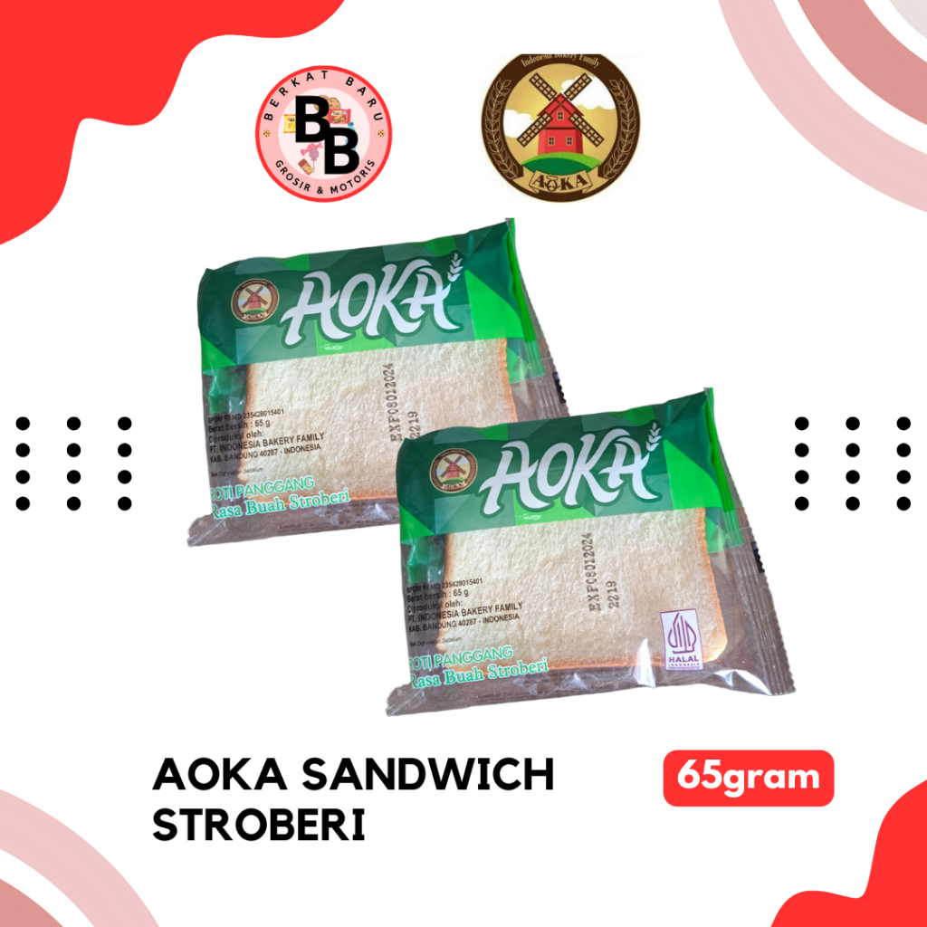 

[BB Snack] ROTI AOKA PANGGANG SANDWICH ANEKA RASA HARGA BANDED 5 PCS BISA MIX