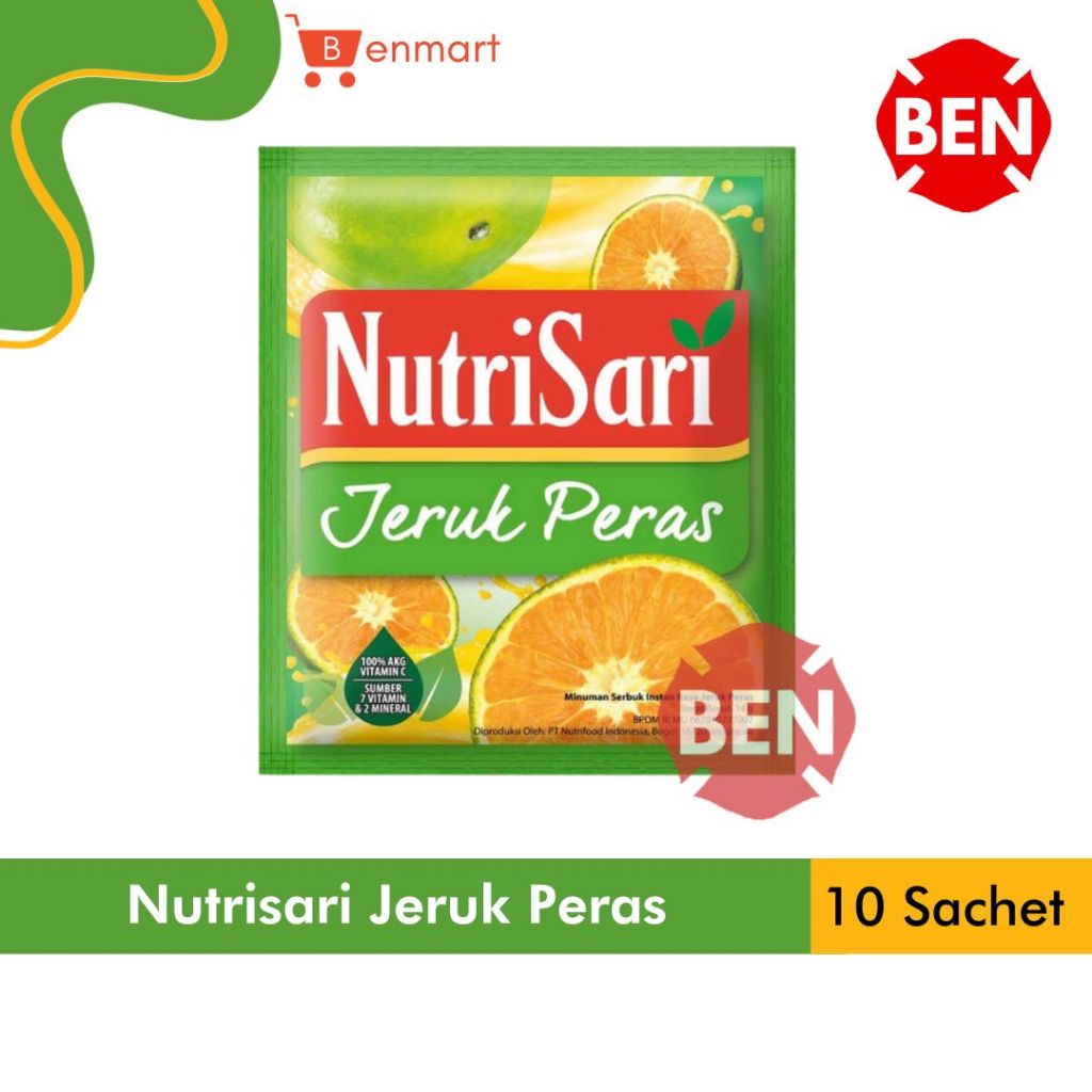 

NUTRISARI JERUK PERAS 1 RENCENG 10 SACHET 14gr 14 gr - Minuman Grosir Renteng Orange nutri sari