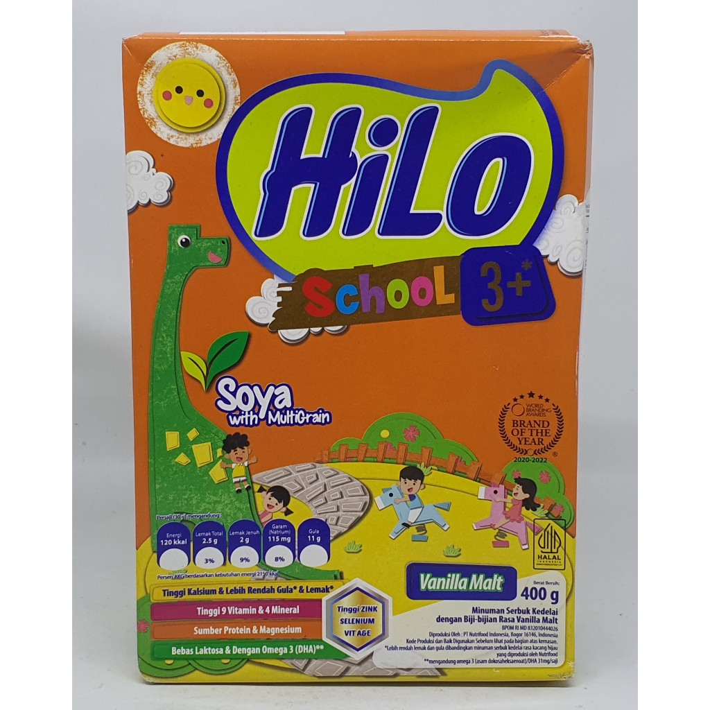 

Hilo School 3+ Soya with Multigrain Rasa Vanilla Malt 400GR