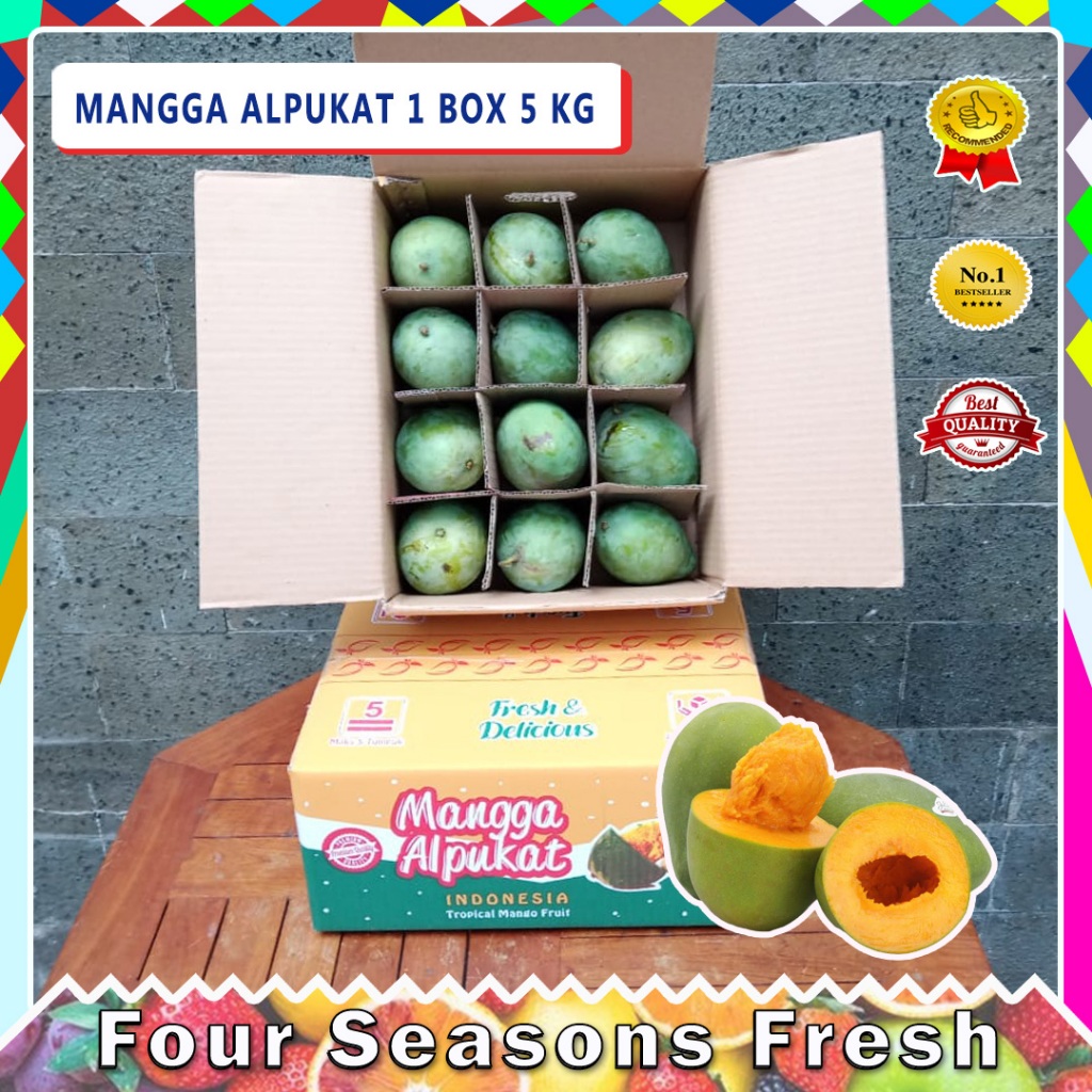 (MANIS KENYAL) MANGGA ALPUKAT 1 DUS MANIS MASAK POHON ORIGINAL