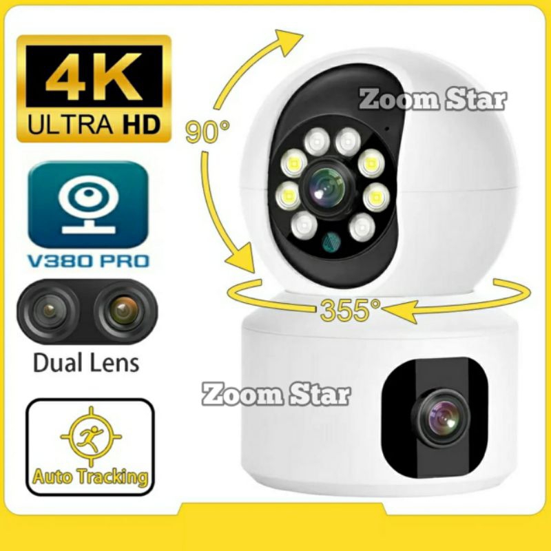 CCTV IP Camera Dual Lensa Smart Kamera CCTV PTZ App V380