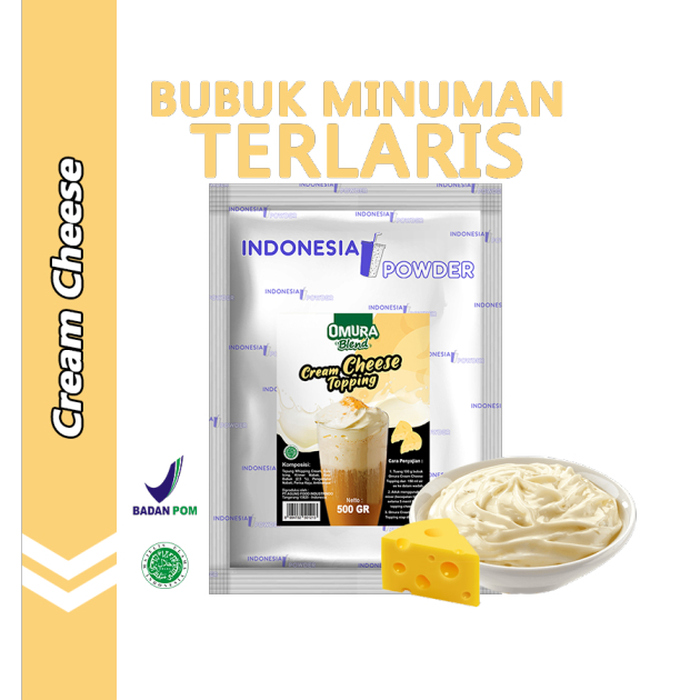 

[TOPPING] Topping Premium Cream Cheese Toping Krim Keju Premium 500 Gr Omura Powder