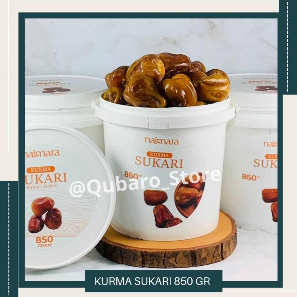 

Kurma Sukari Kemasan Ember 850 Gr / Kurma Basah Premium / Kurma Raja Sukari Al Qassim