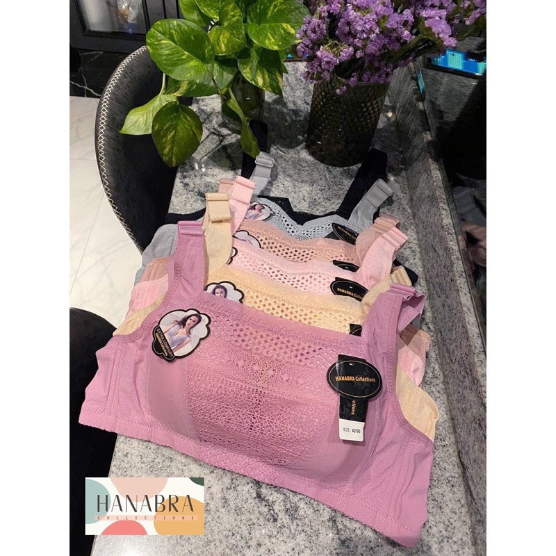 Hanabra Bra Kemben Tanpa Kawat Kait 3 Busa Cup B-C