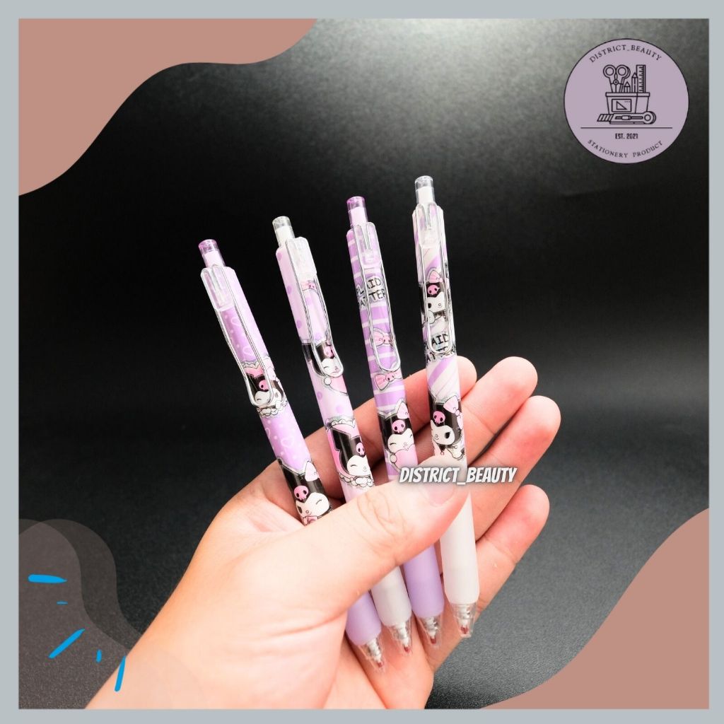 

PULPEN CETEK KUROMI MEWAH PEN CETEK KUROMI PEN GEL KLIK CETEK KUROMI SANRIO MEWAH